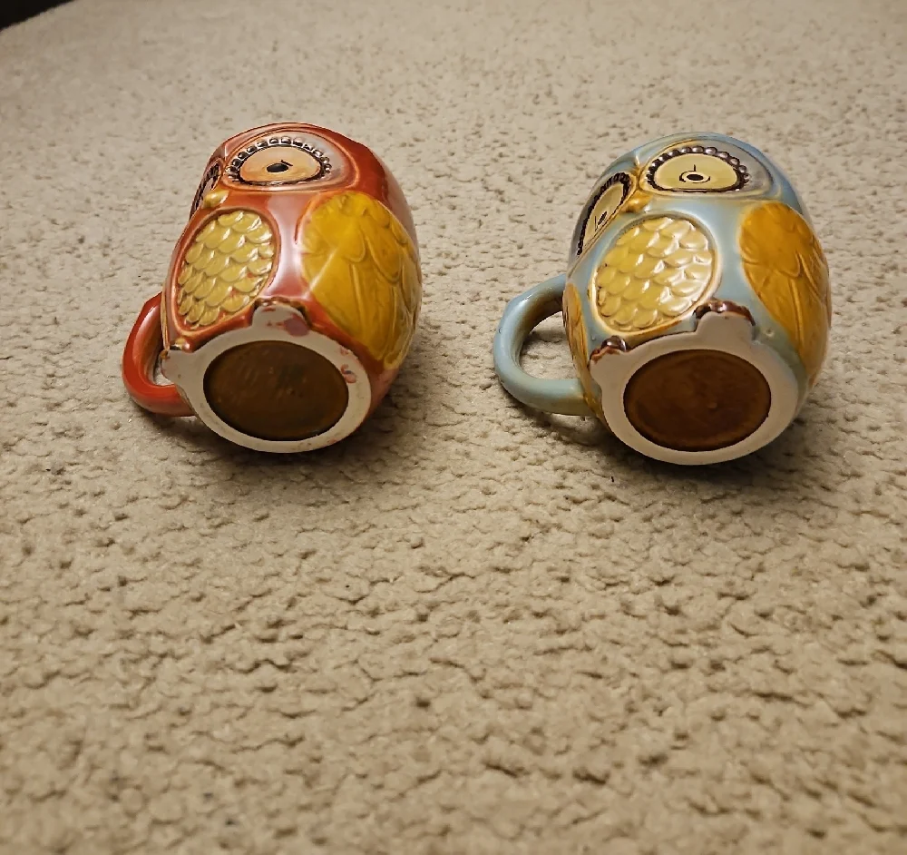 Owl Coffee Mugs | Two Ceramic Mugs - Picture 6 of 6
